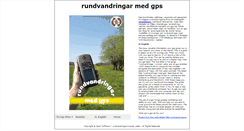 Desktop Screenshot of gps.rundvandringar.se
