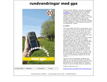 Tablet Screenshot of gps.rundvandringar.se